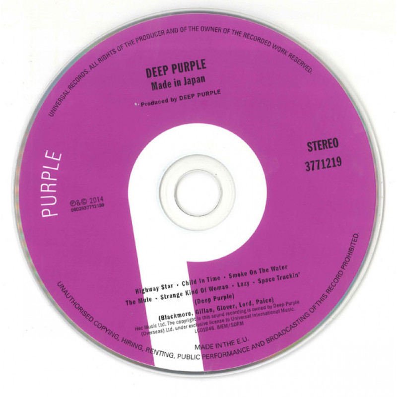 Deep Purple – Made In Japan (CD)